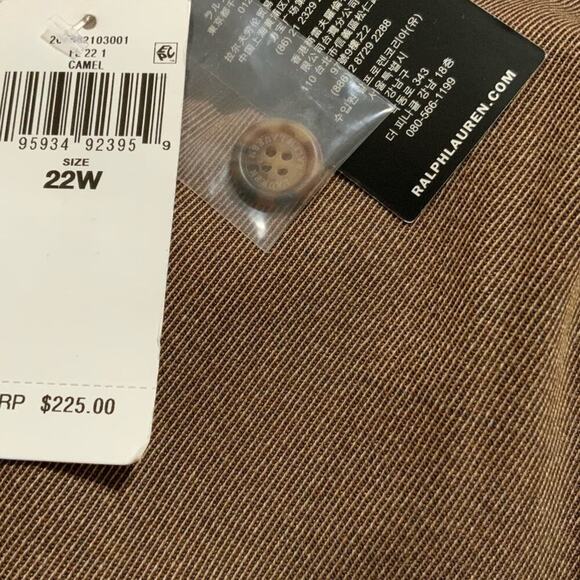 Lauren Ralph Lauren Jodhpur Suede Patches Equestrian Wool Pants Women Size 22W - Picture 6 of 8